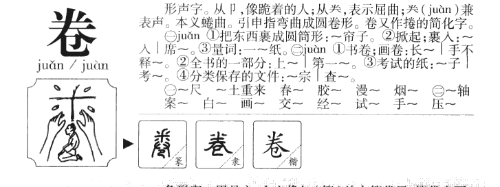 卷字字源