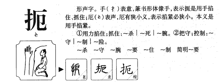 扼字字源