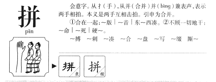 拼字字源