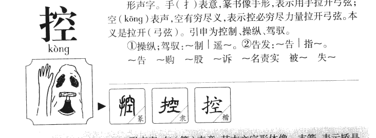 控字字源