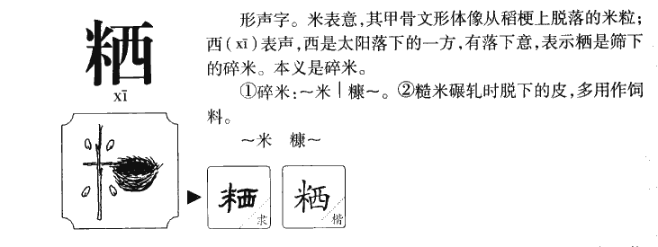 粞字字源