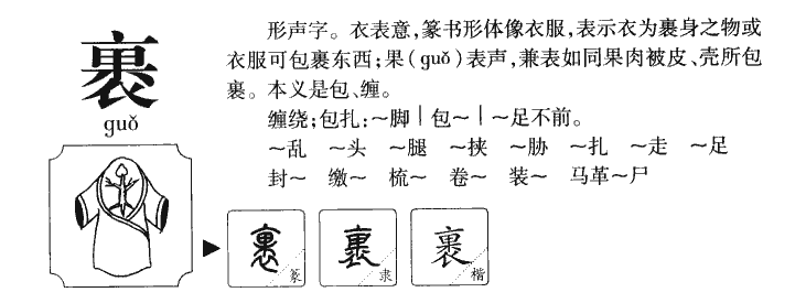 裹字字源