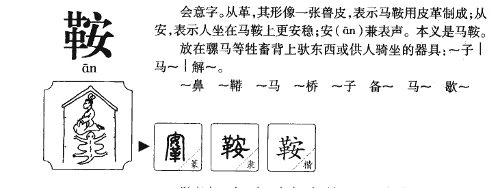 鞍字字源