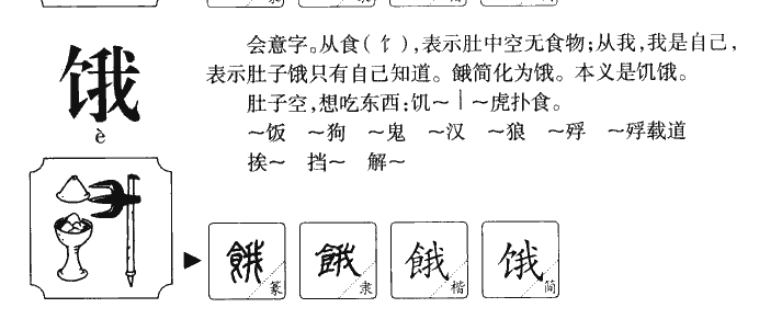 饿字字源